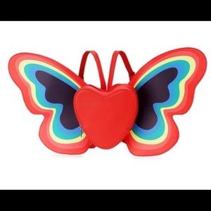 Dolls Kill | Rainbow Butterfly Heart Backpack